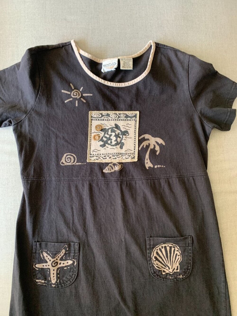 Bentley 100% Cotton Pullover Dress